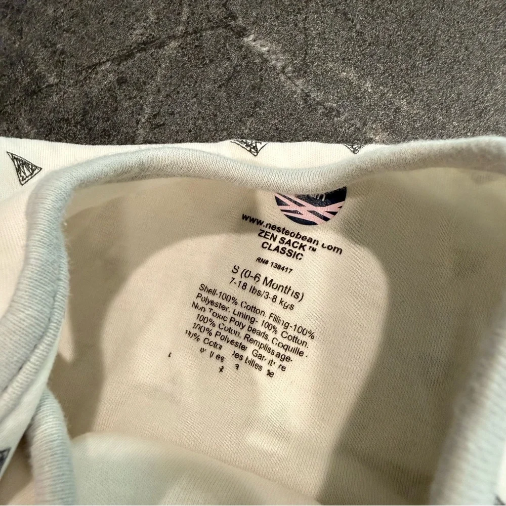 Nested Bean 0-6 month zen sleep sack classic